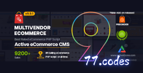 Active eCommerce CMS + Active eCommerce Flutter App + All addons